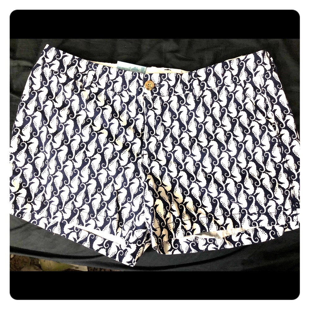Indigo/White Seahorse Shorts Old Navy Women’s 10